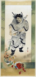 Shoki e i demoni. Autoritratto di Shibata Zeshin da Shibata Zeshin