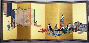 I quattro passatempi eleganti - Musica, il gioco del Go da Shibata Zeshin
