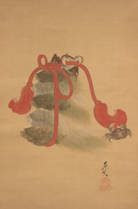 Schildkröten und Krabben da Shibata Zeshin