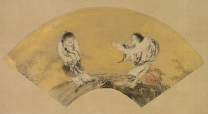 Hanshan e Shide (Kanzan e Jittoku) da Shikibu Terutada