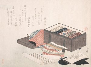 Scatola con drappeggi, XIX secolo da Shinsai