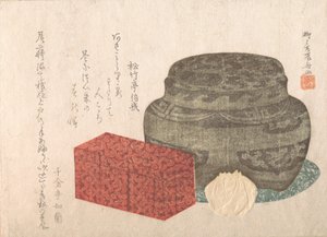 Porta-fuoco e scatola da tè, XIX secolo