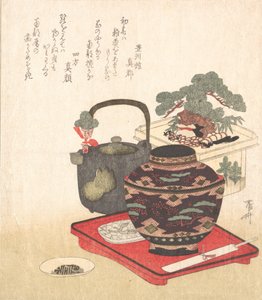 Decorazioni e stoviglie di Capodanno, 19° secolo da Shinsai