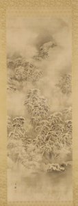 Paesaggio invernale, periodo Edo o era Meiji