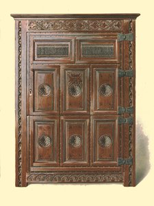 Credenza in quercia gallese, 1904
