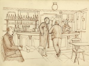 Scena di caffè, Parigi, Francia da Shirley Markham