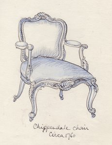 Sedia Chippendale