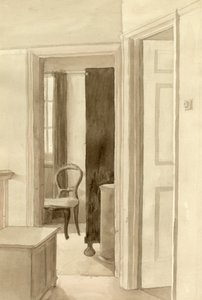 Interno con sedia, c1950