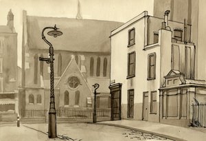 Lampione e chiesa da Shirley Markham