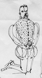 Uomo in costume d