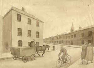 Scena di strada monocromatica, 1951 da Shirley Markham