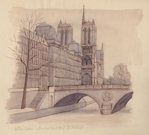Cattedrale di Notre Dame e Pont St-Michel da Shirley Markham
