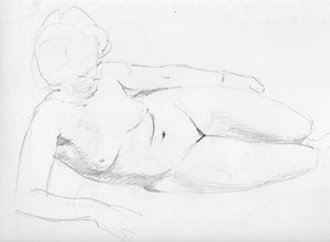 Donna nuda reclinata