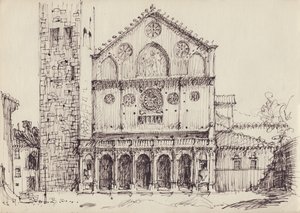 Chiesa romanica, Italia, c1950 da Shirley Markham