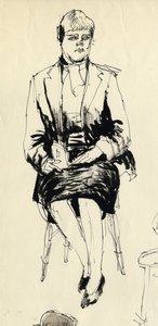 Donna seduta da Shirley Markham