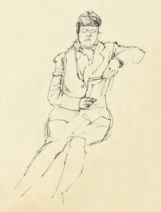 Donna seduta che legge, 1953