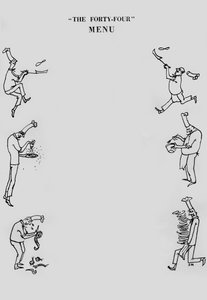 Menu del ristorante The Forty-Four, c. 1955