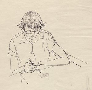 Donna che disegna da Shirley Markham