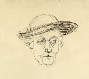 Donna con cappello, 1953 da Shirley Markham