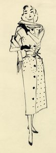 Donna in abito a pois, c1950 da Shirley Markham
