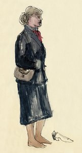 Donna con calze, 1953 da Shirley Markham