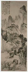 Paesaggio per Yongweng, dinastia Qing, 1687-90 circa (inchiostro su carta) da Shitao Daoji