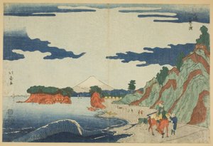 Spiaggia di Shichiri a Enoshima da Shotei Hokuju