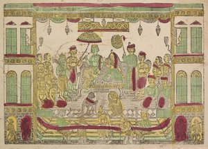 Rama e Sita nel Palazzo Reale da Shri Gobinda Chandra Roy