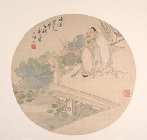 Ammirando il loto da Shu Hao