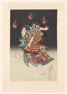 Nakamura Shikan II come la volpe (kitsune) Genkurō nel dramma 