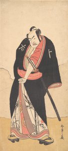 Attore Kabuki Nakamura Sukegoro II come Kaminari Shokuro (2° mese, 1780) da Shunsho