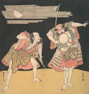 Gli attori Otani Tomoemon I e Bando Mitsugoro I da Shunsho