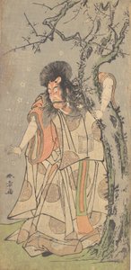 Il quinto Ichikawa Danjuro come nobile di corte Kuge, 1773 da Shunsho