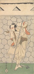 Il primo Nakamura Nakazo come guerriero travestito da Rokubu da Shunsho