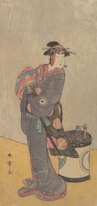 Il quarto Iwai Hanshiro come una donna Onnadate Kyokaku, ca. 1787-90 da Shunsho