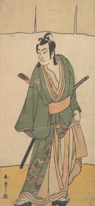 Il secondo Ichikawa Monnosuke nel ruolo di Soga no Juro Sukenari, 2° mese, 1785 da Shunsho