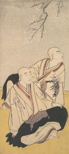 Il terzo Sawamura Sojuro e il secondo Ichikawa Monnosuke come monaci buddisti, 1791 da Shunsho