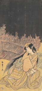 Il terzo Segawa Kikunojo come donna in posizione accovacciata, 1778 da Shunsho