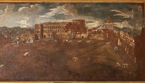 Veduta del Palazzo Reale, c.1760 da Sicilian School