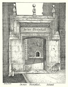 Ospedale di Gesù, Rothwell (incisione) da Sidney Heath