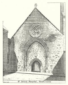 Ospedale di San Giovanni, Northampton (incisione) da Sidney Heath