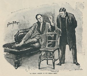 Un cappello di feltro molto logoro, 1892