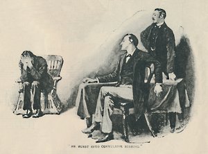 Scoppiò in un pianto convulso