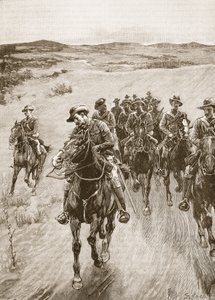Sulle tracce di Lobengula, 1893, illustrazione da 