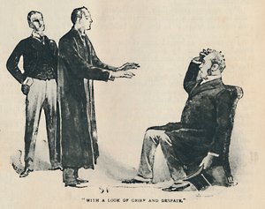 Con uno sguardo di dolore e disperazione, 1892 da Sidney Paget