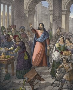 Cristo purifica il tempio da Siegfried Detler Bendixen