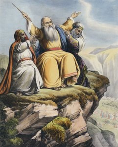Mosè prega per il successo di Israele contro gli Amaleciti da Siegfried Detler Bendixen