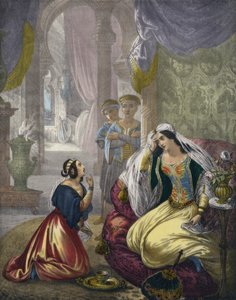 La giovane ebrea prigioniera che serviva la moglie di Naaman da Siegfried Detler Bendixen