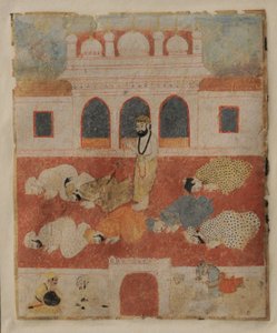 Guru Nanak Dev ji in mezzo ai devoti da Sikh School