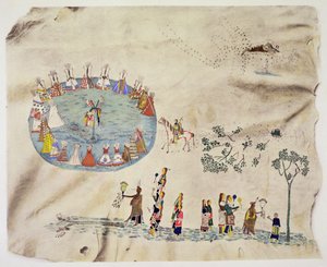 La danza del sole degli Shoshone da Silver  Horn